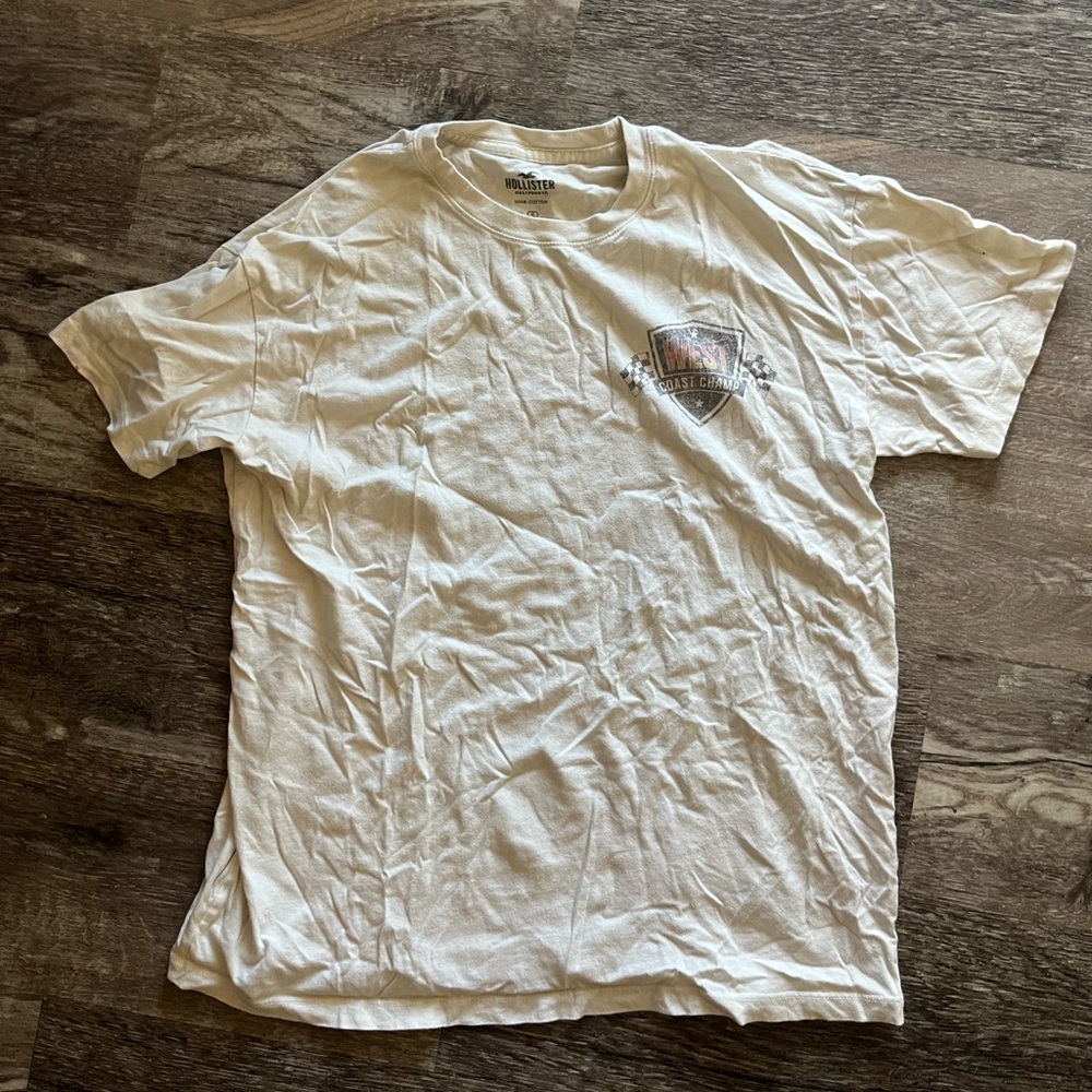 Hollister White Graphic Tee